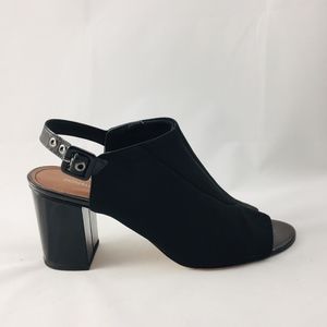 Lovely Pliner Open-Toe Stretch Heels - Like New!